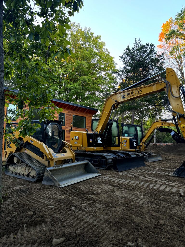CAT Excavators Job Site by Roe Jan Construction