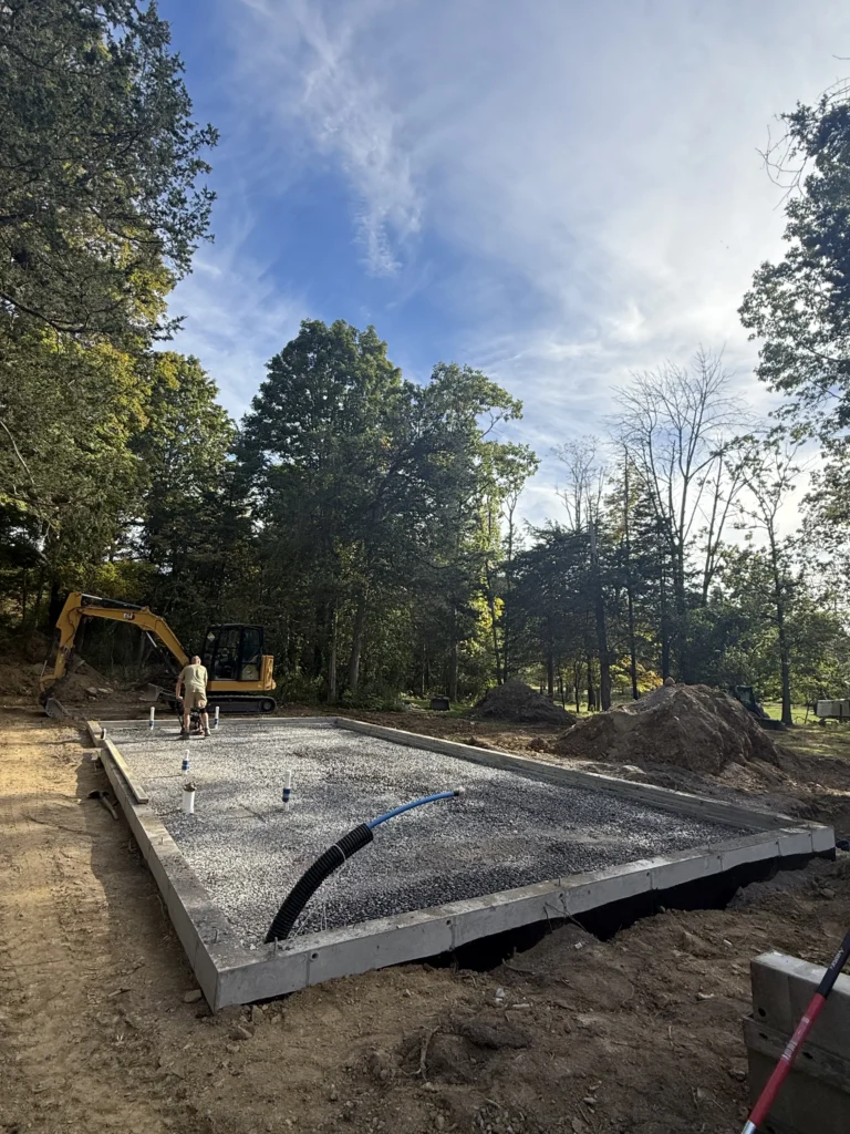 Concrete Foundation Pour by Roe Jan Construction